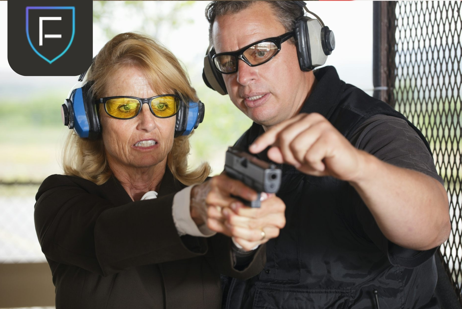 image (1) man guiding women how to shoot